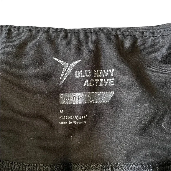 Old Navy Black and Blue Leggings Pants size Medium - Picture 5 of 5